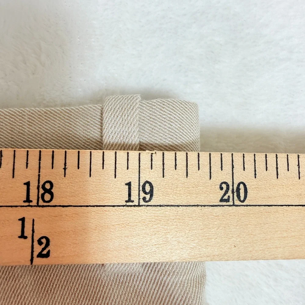 Perry Ellis Natural Linen Blend Slim Fit Dress Pants Beige 38x30 NWT Dead Stock